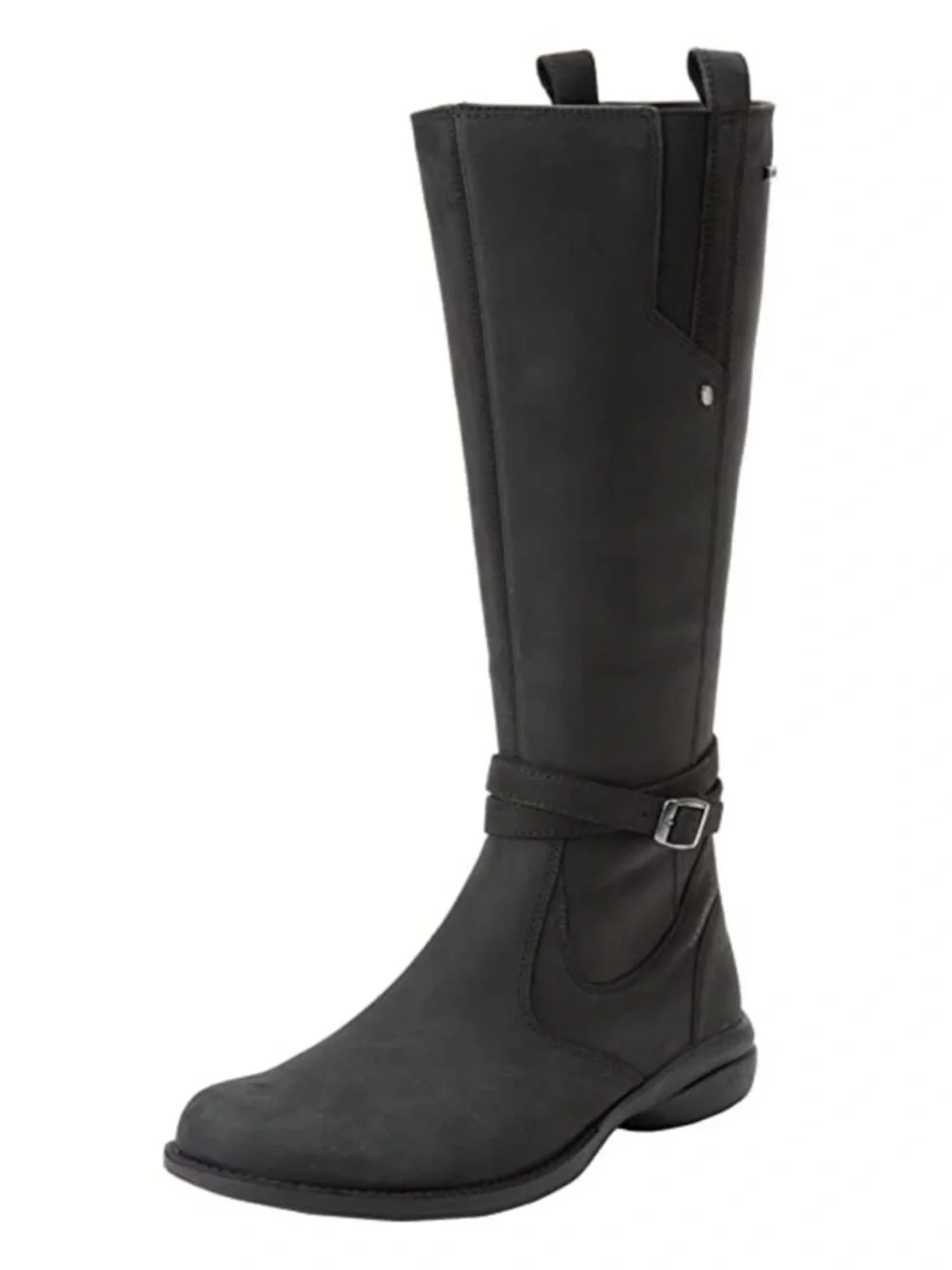 Merrell Women’s Tetra Strap Waterproof Boots Smooth Black Riding Boots Size 10